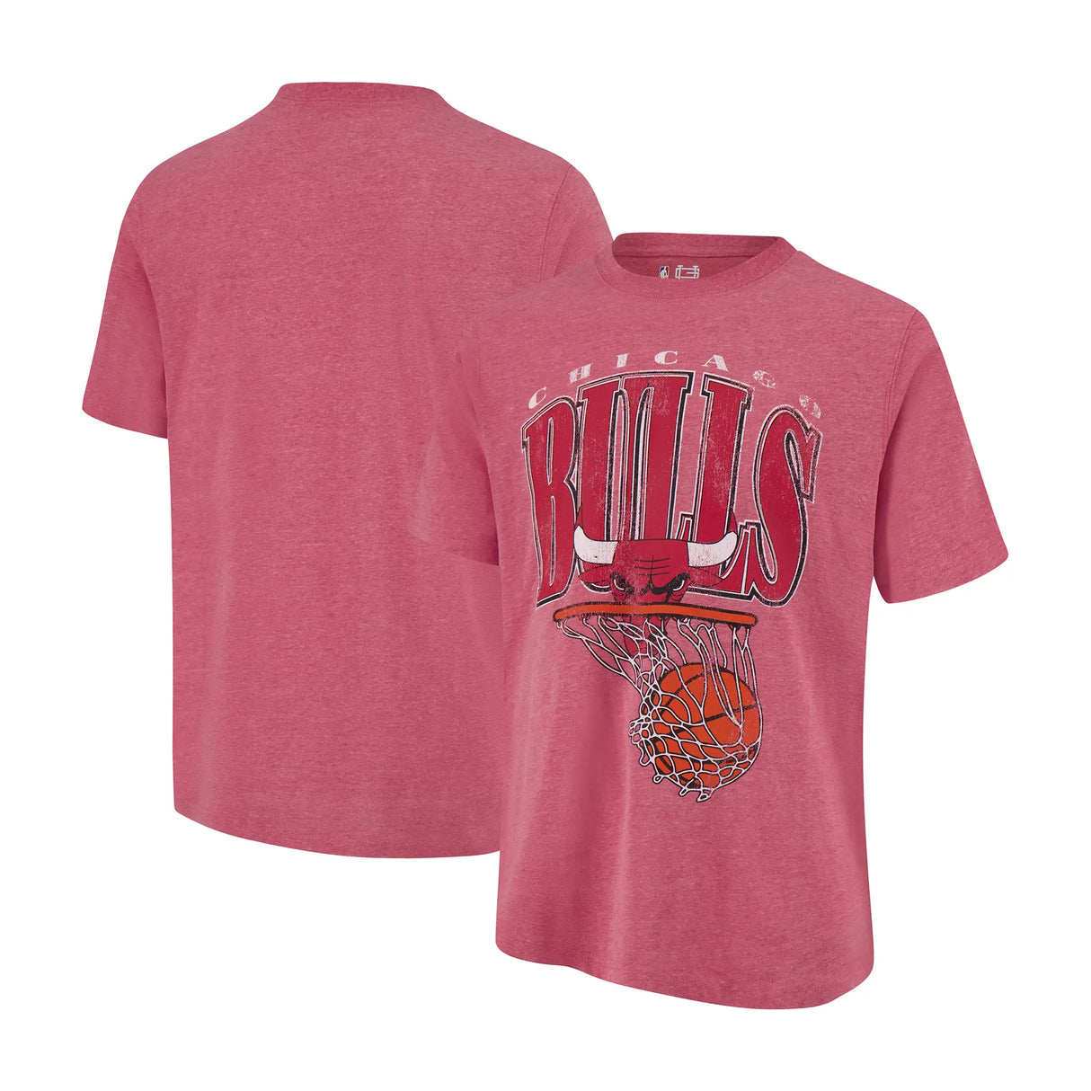 Ultra Game Men's NBA Official Hoops Short Sleeve T-Shirt | Chicago Bulls