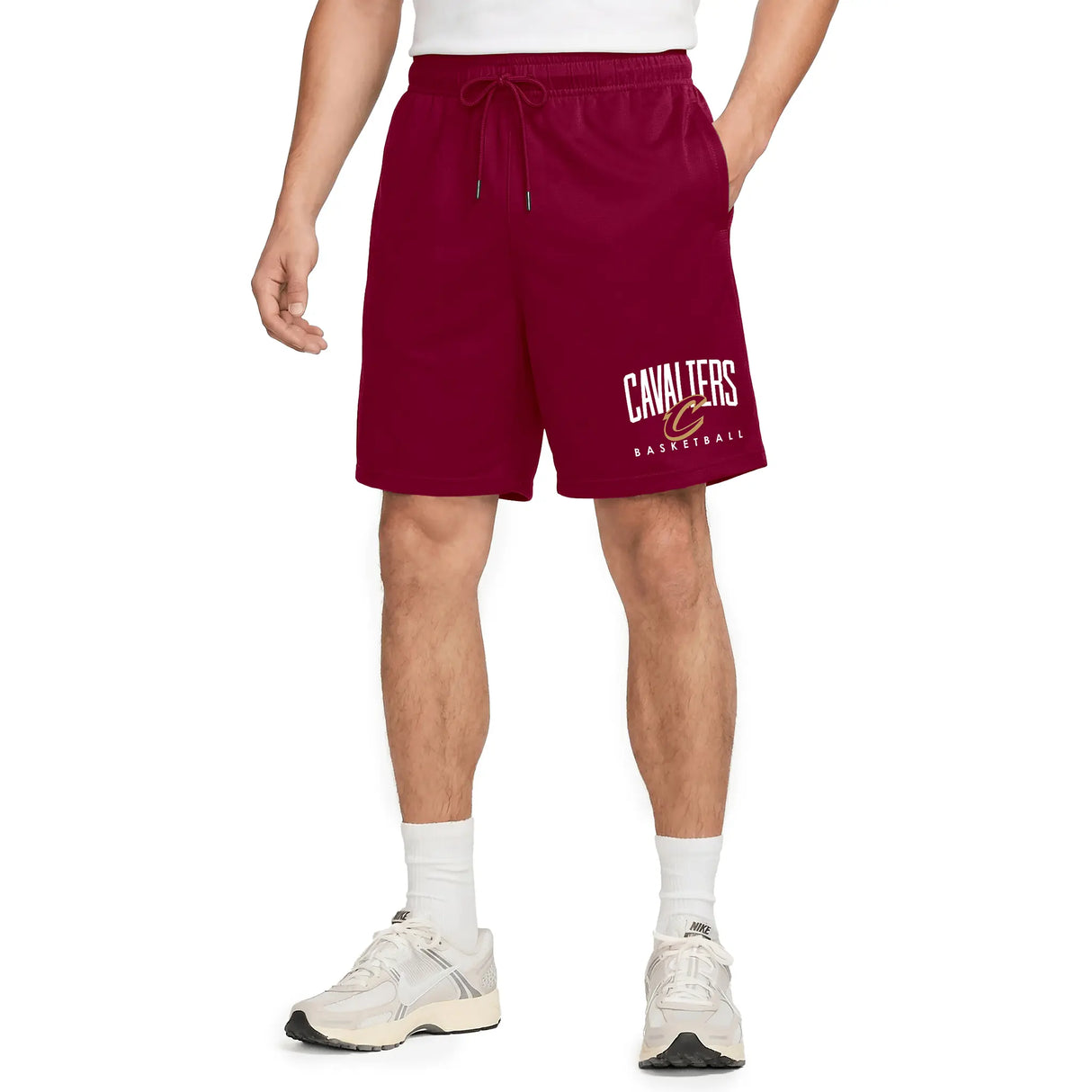 Ultra Game Men’s NBA Official Soft Air Mesh Teamster Basketball Shorts - Classic Fit | Cleveland Cavaliers