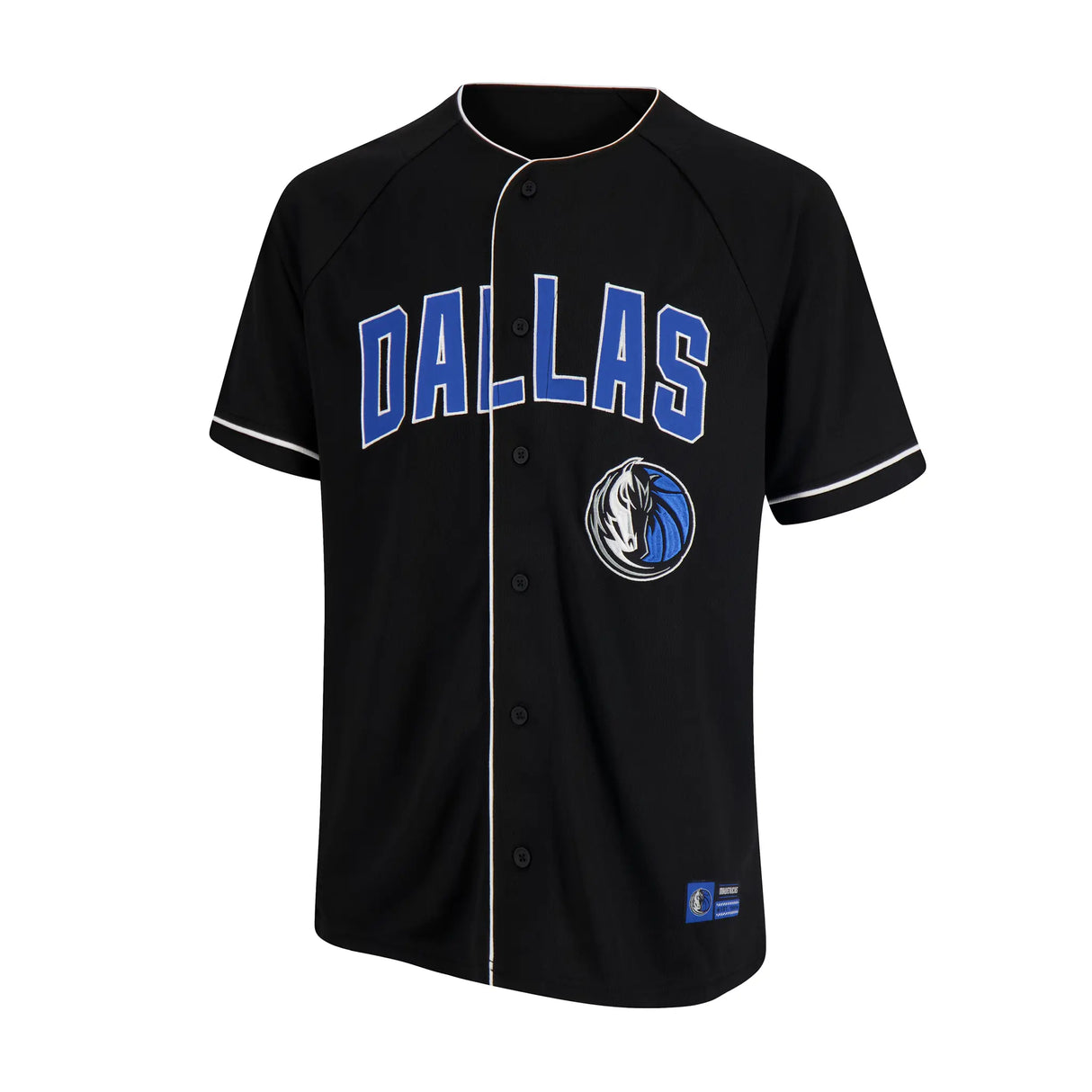 Ultra Game Men’s NBA Official Super Soft Button Down Jersey Baseball Shirt | Dallas Mavericks