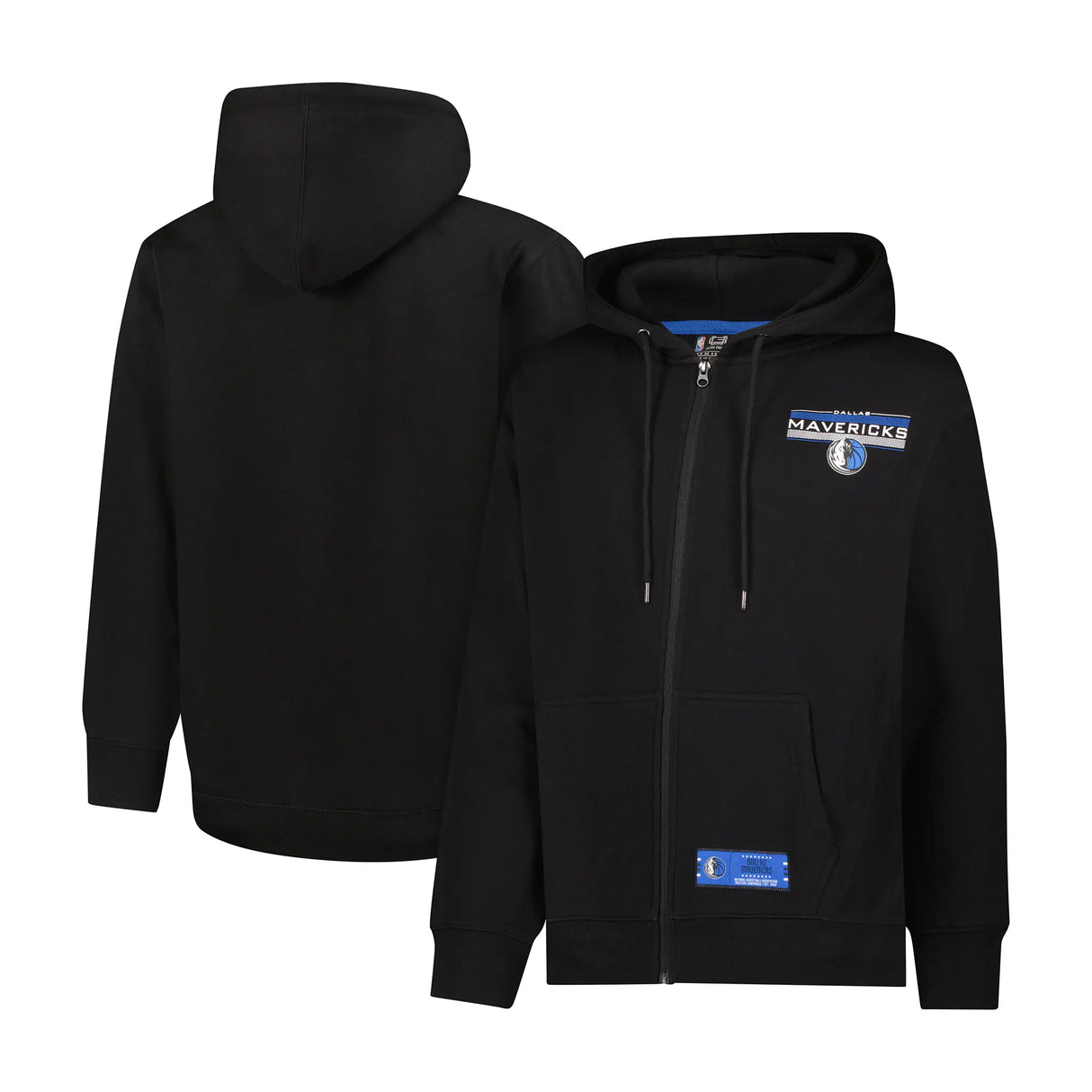 Ultra Game Men's NBA Official Super Soft Driver Full Zip Hoodie Jacket Sweatshirt | Dallas Mavericks