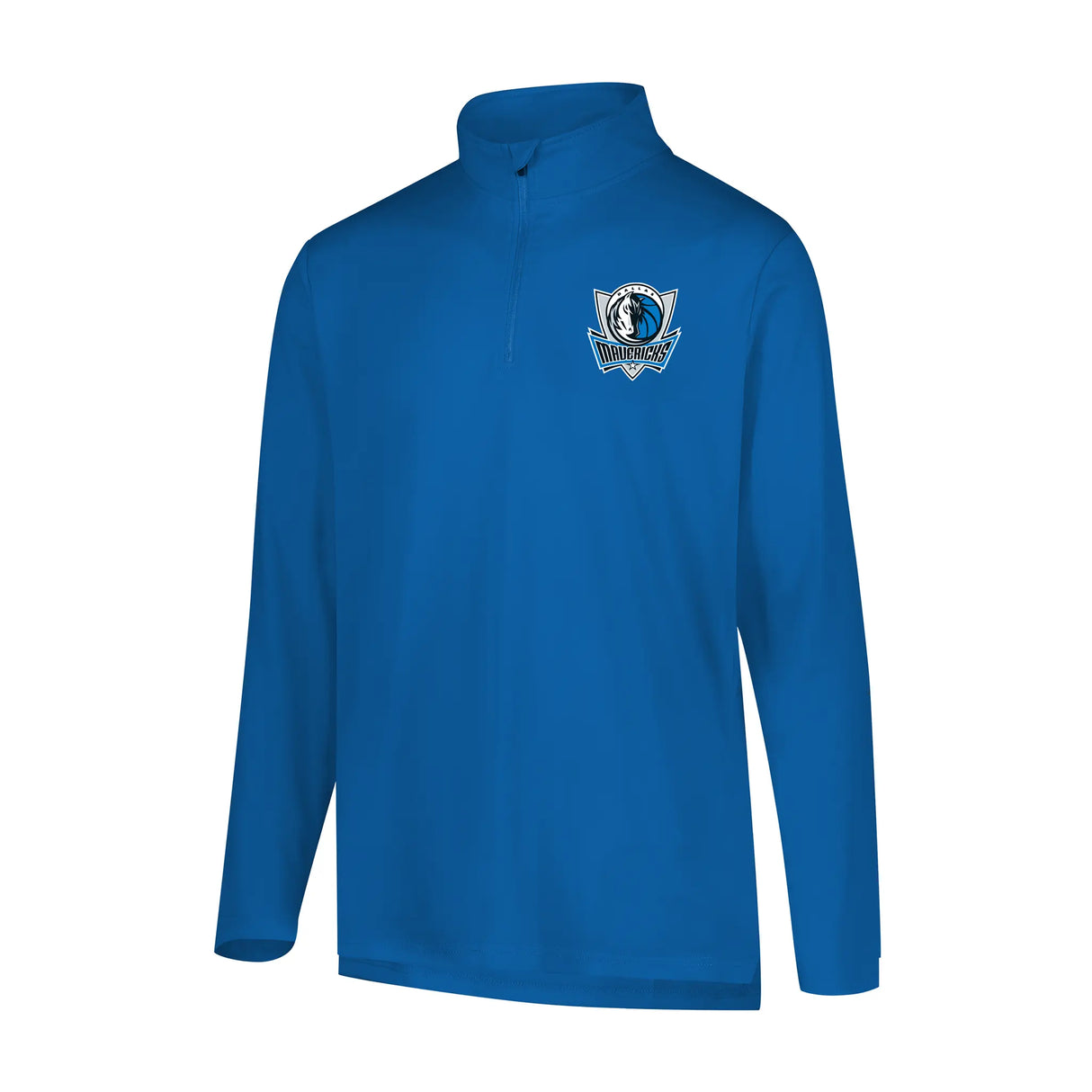 Ultra Game Men's NBA Official Super Soft Quarter Zip Long Sleeve T-Shirt | Dallas Mavericks
