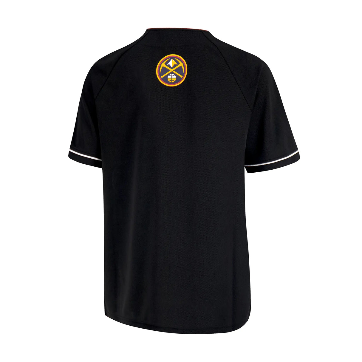 Ultra Game Men’s NBA Official Super Soft Button Down Jersey Baseball Shirt | Denver Nuggets