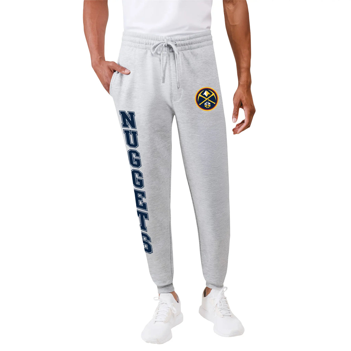 Ultra Game Men's NBA Official Super Soft Team Jogger Sweatpants | Denver Nuggets