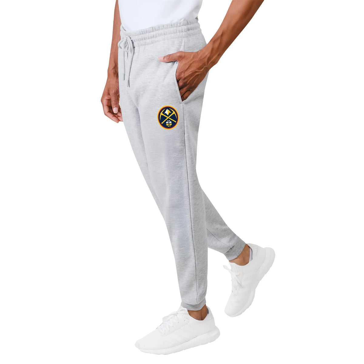 Ultra Game Men's NBA Official Super Soft Team Jogger Sweatpants | Denver Nuggets