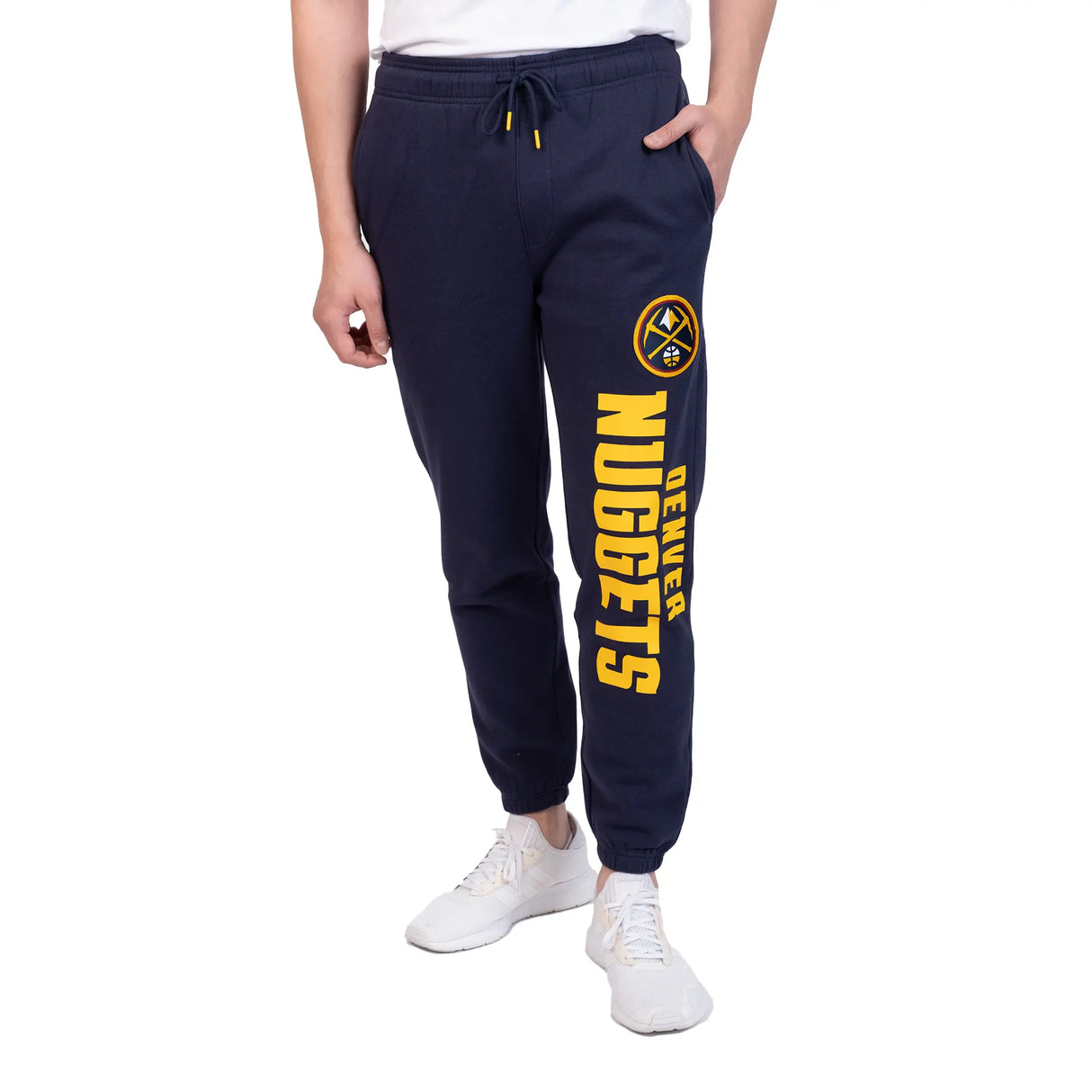 Ultra Game Men's NBA Official Super Soft Team Jogger Sweatpants | Denver Nuggets