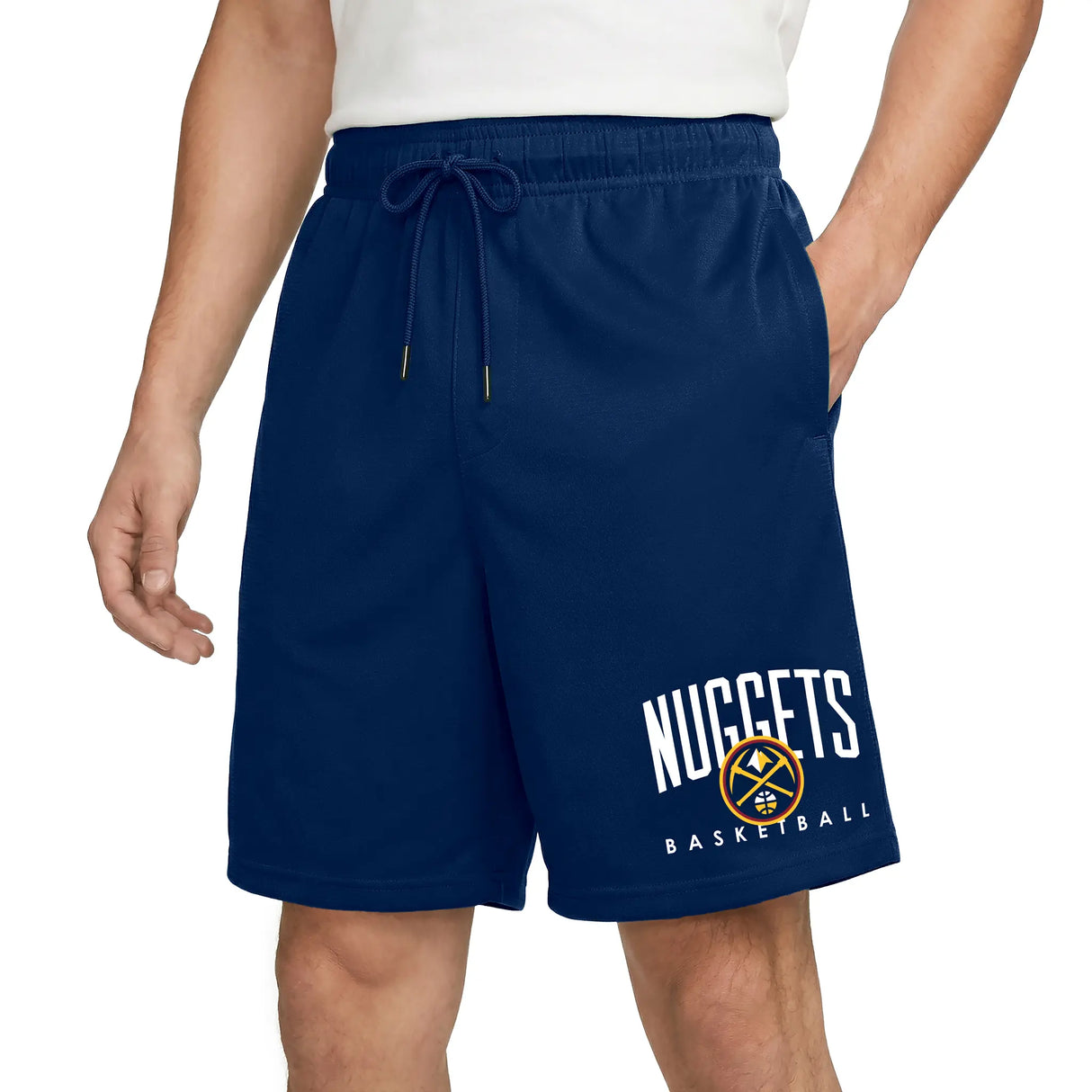 Ultra Game Men’s NBA Official Soft Air Mesh Teamster Basketball Shorts - Classic Fit | Denver Nuggets
