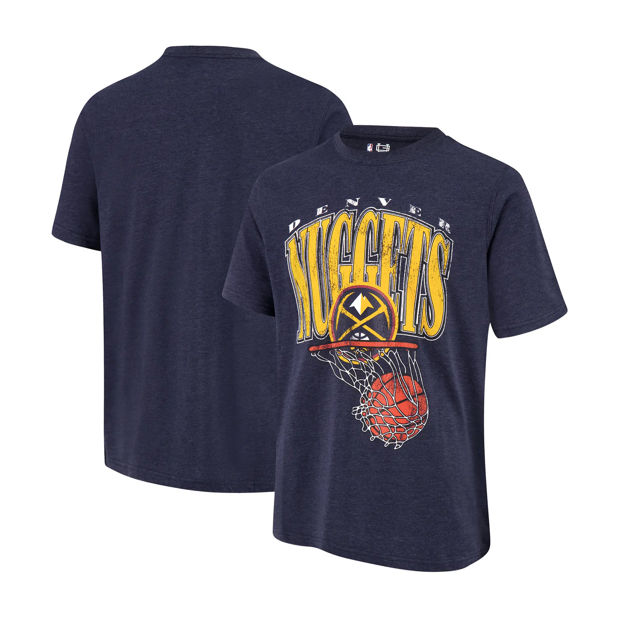 Ultra Game Men's NBA Official Hoops Short Sleeve T-Shirt | Denver Nuggets