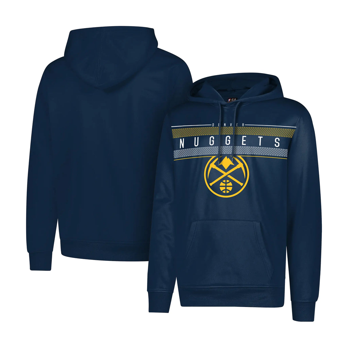 Ultra Game Men's NBA Official Super Soft Midtown Hoodie Sweatshirt | Denver Nuggets