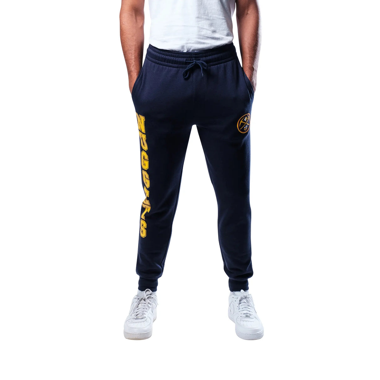 Ultra Game Men's NBA Official Super Soft Team Jogger Sweatpants | Denver Nuggets