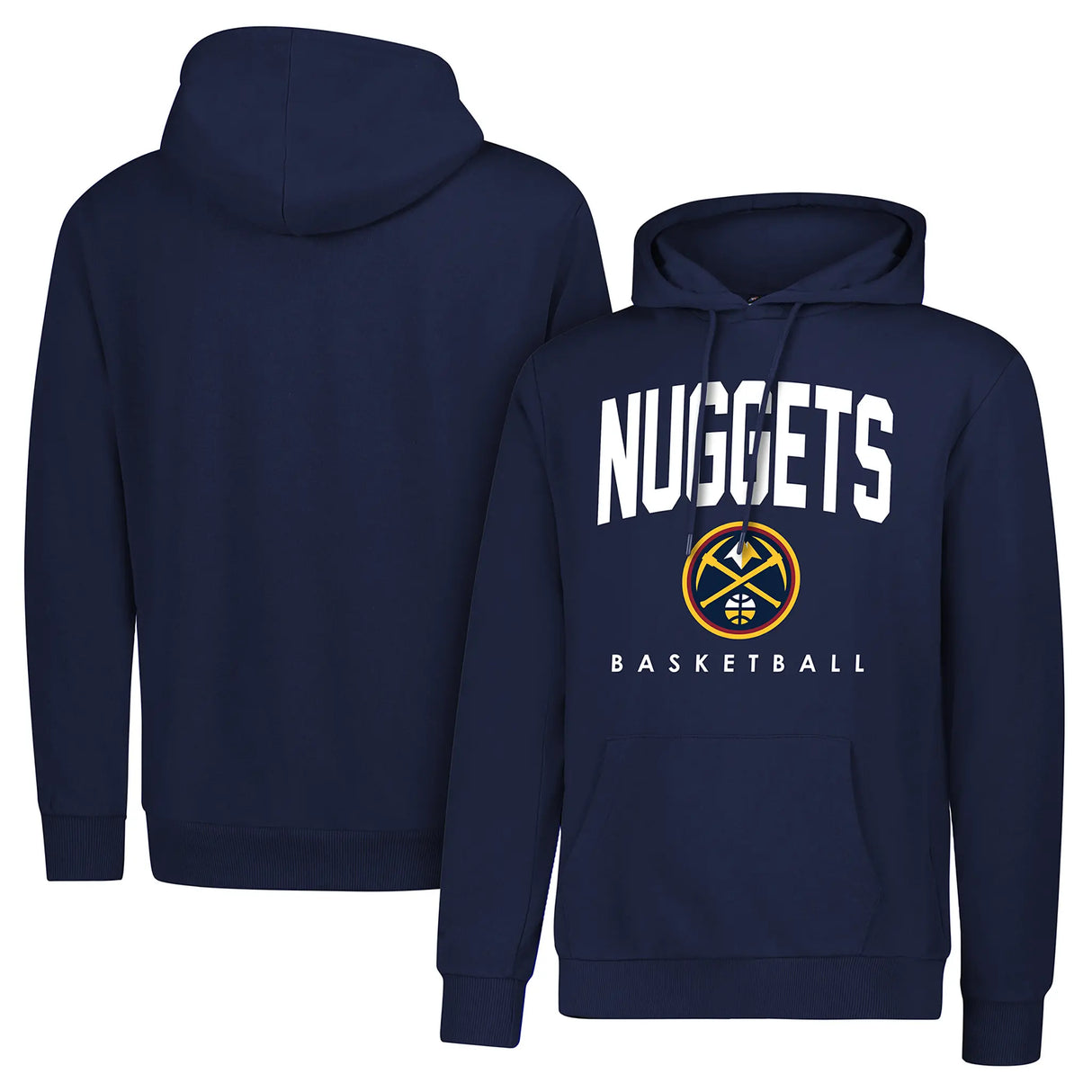 Ultra Game Men's NBA Official Super Soft Teamster Hoodie Sweatshirt | Denver Nuggets