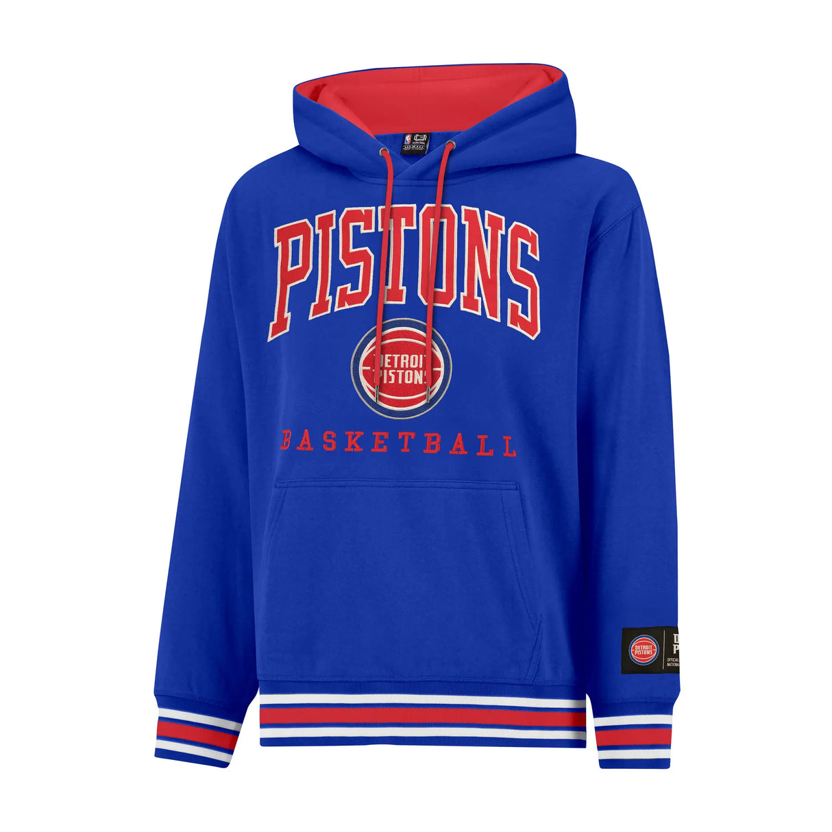 Ultra Game Mens NBA Official Premium Quality MVP Hoodie Sweatshirt | Detroit Pistons