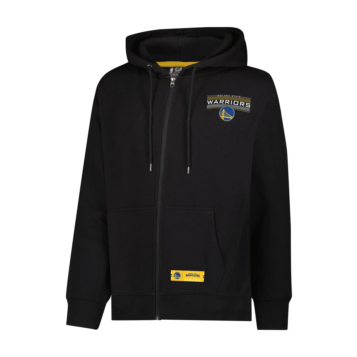 Ultra Game Men's NBA Official Super Soft Driver Full Zip Hoodie Jacket Sweatshirt | Golden State Warriors