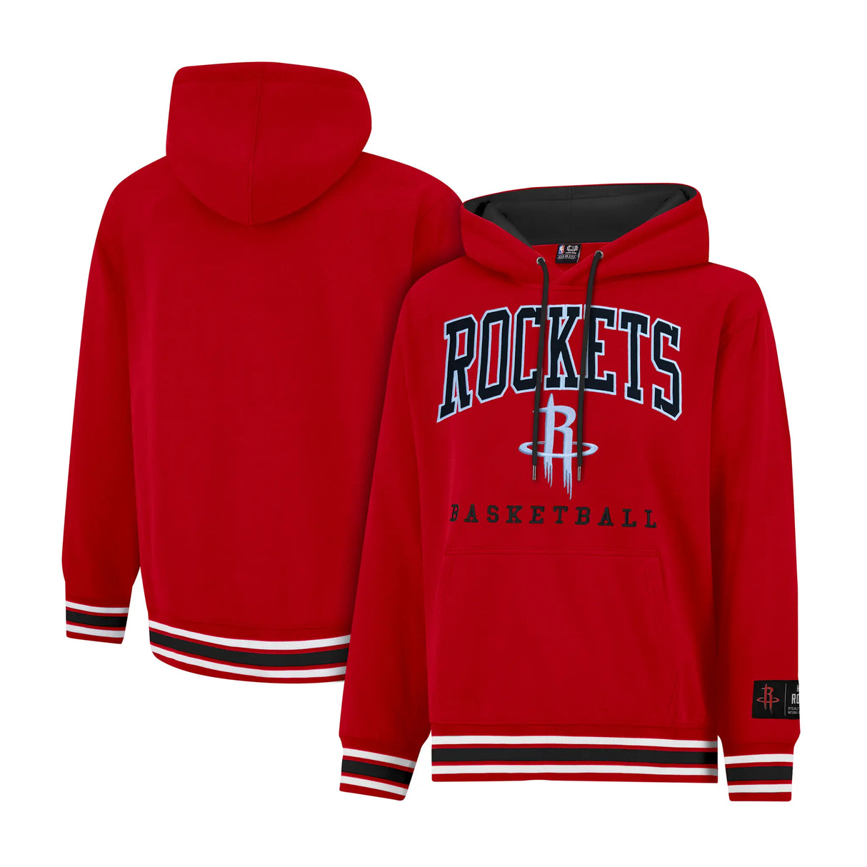 Ultra Game Mens NBA Official Premium Quality MVP Hoodie Sweatshirt | Houston Rockets