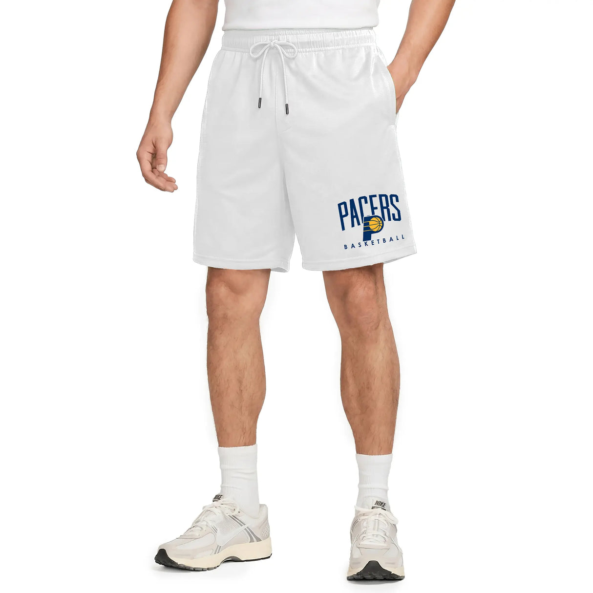 Ultra Game Men’s NBA Official Soft Air Mesh Teamster Basketball Shorts - Classic Fit | Indiana Pacers