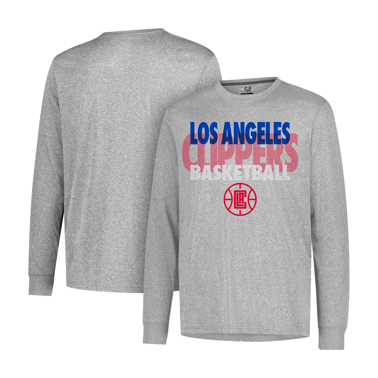 Ultra Game Men’s NBA Official Super Soft Supreme Long Sleeve T-Shirt | Los Angeles Clippers