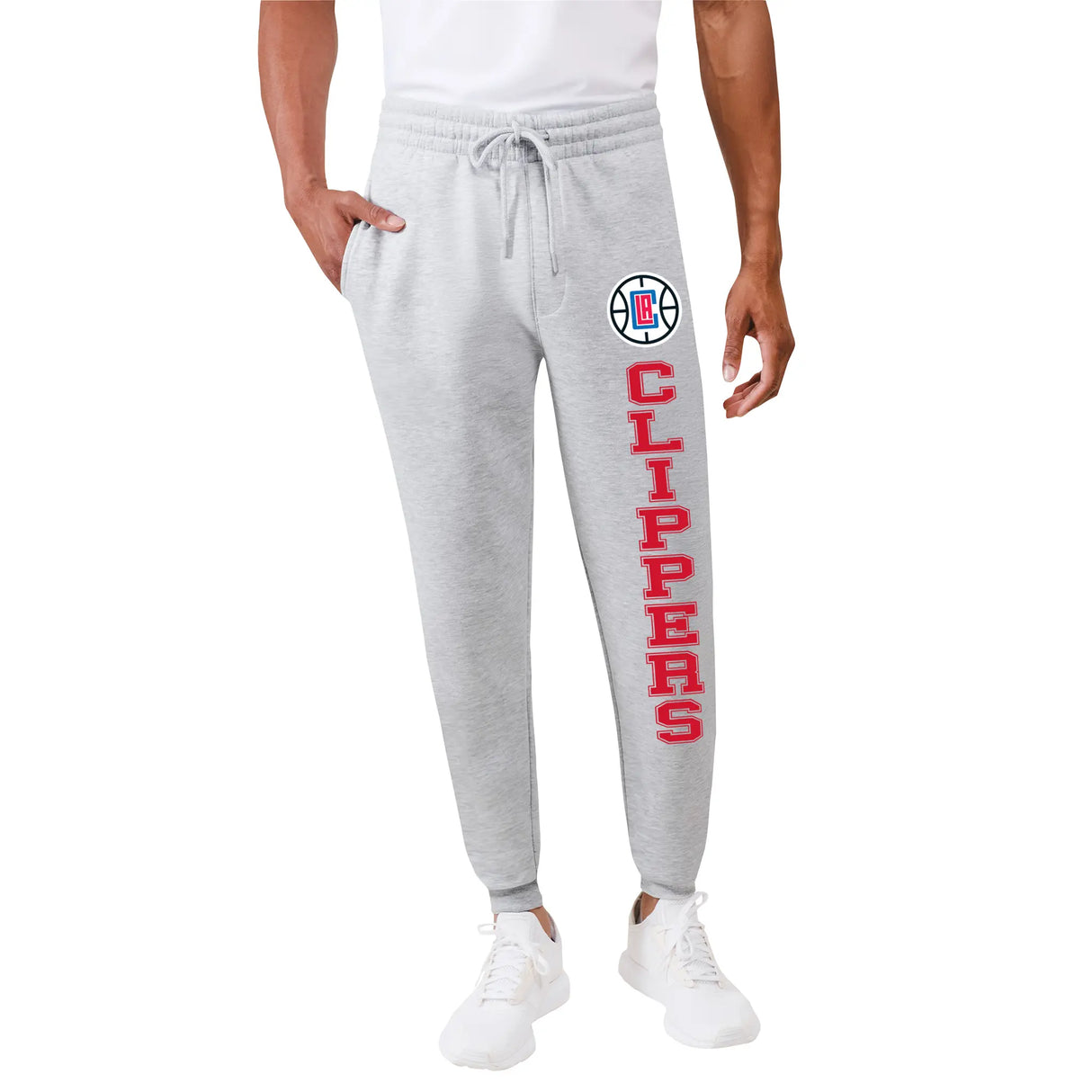 Ultra Game Men's NBA Official Super Soft Team Jogger Sweatpants | Los Angeles Clippers