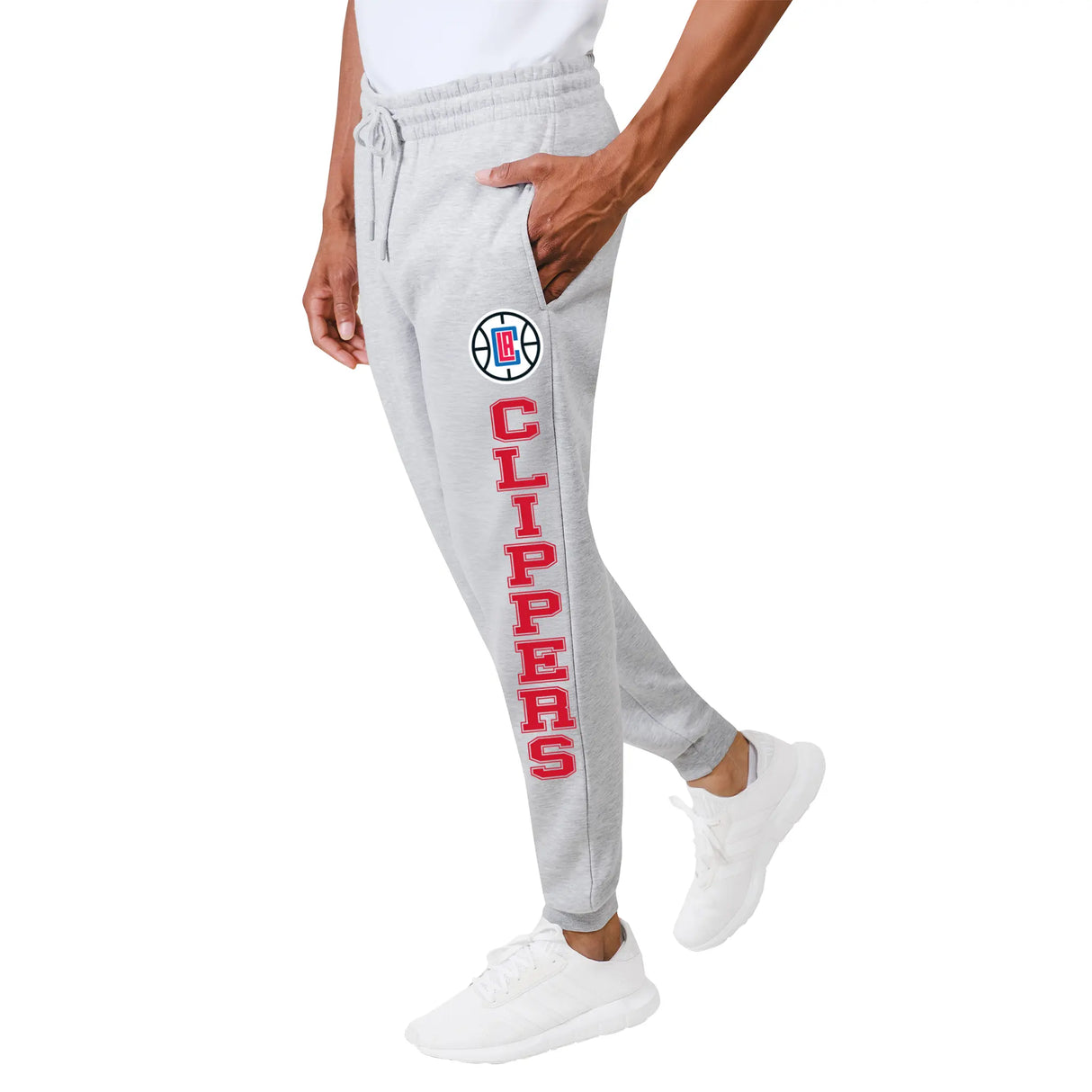 Ultra Game Men's NBA Official Super Soft Team Jogger Sweatpants | Los Angeles Clippers