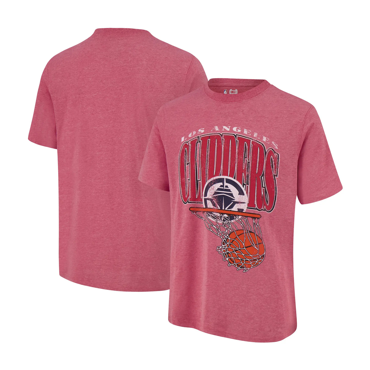 Ultra Game Men's NBA Official Hoops Short Sleeve T-Shirt | Los Angeles Clippers