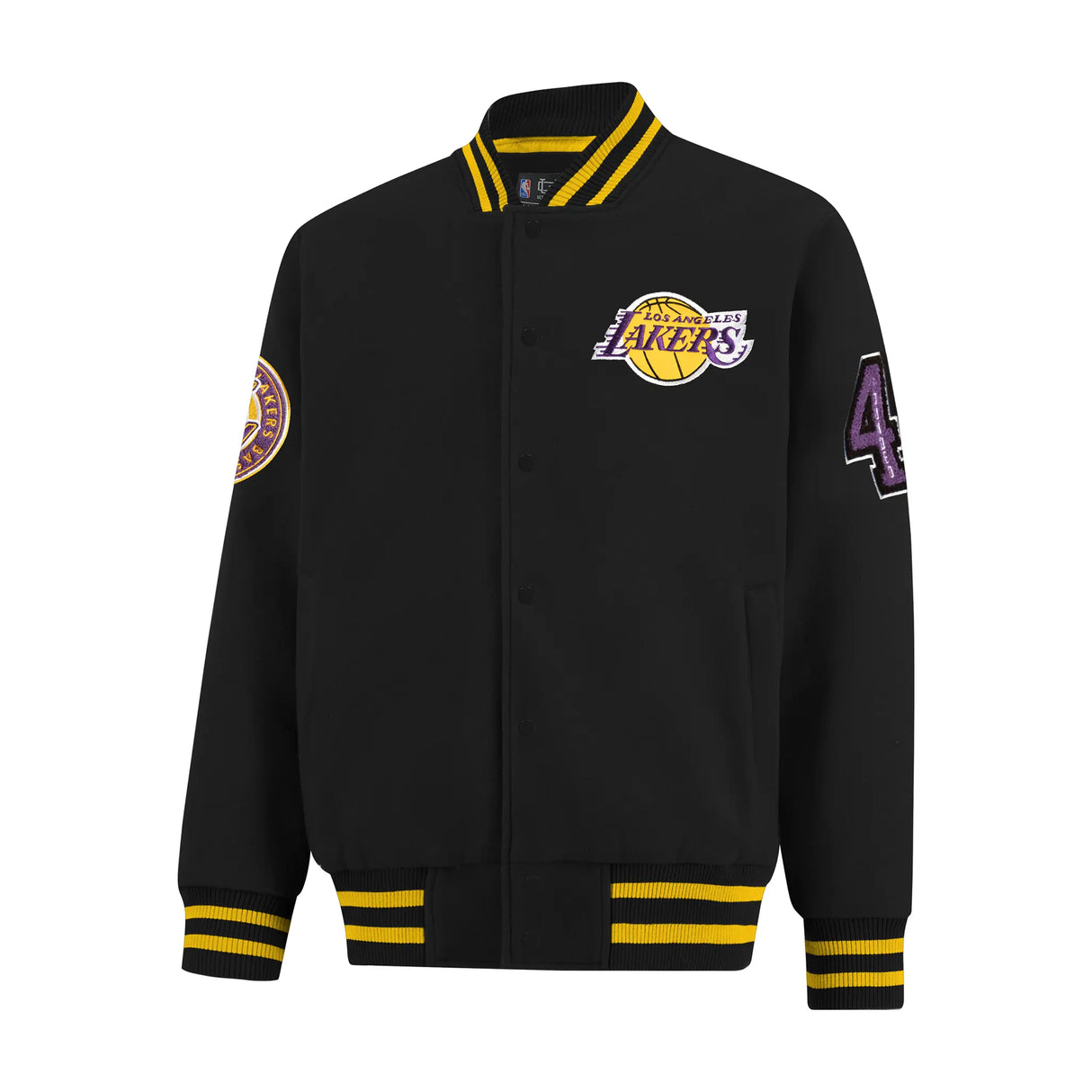 Ultra Game Men’s NBA Official Game Time Varsity Jacket | Los Angeles Lakers