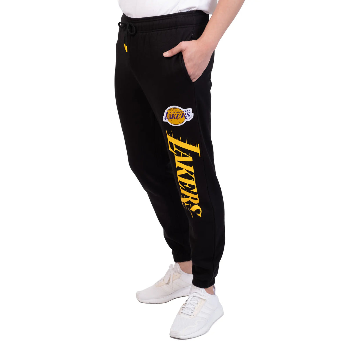 Ultra Game Men's NBA Official Super Soft Team Jogger Sweatpants | Los Angeles Lakers