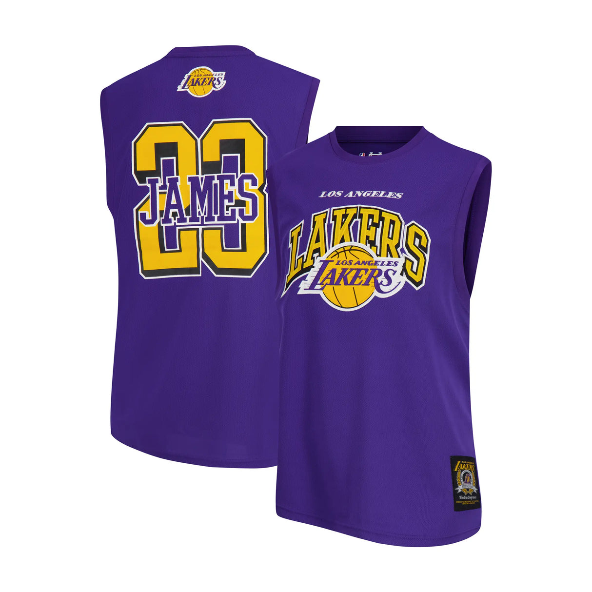 Ultra Game Men's NBA Official Sleeveless Players Mesh Tank Top Muscle T-Shirt | Los Angeles Lakers - Lebron James