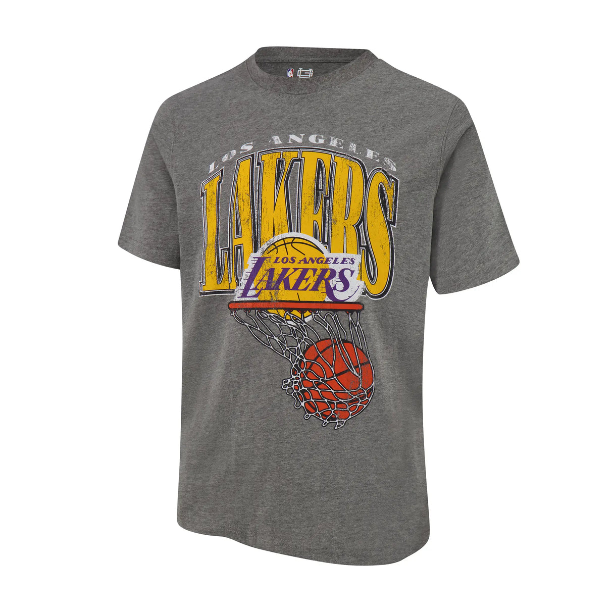 Ultra Game Men's NBA Official Hoops Short Sleeve T-Shirt | Los Angeles Lakers