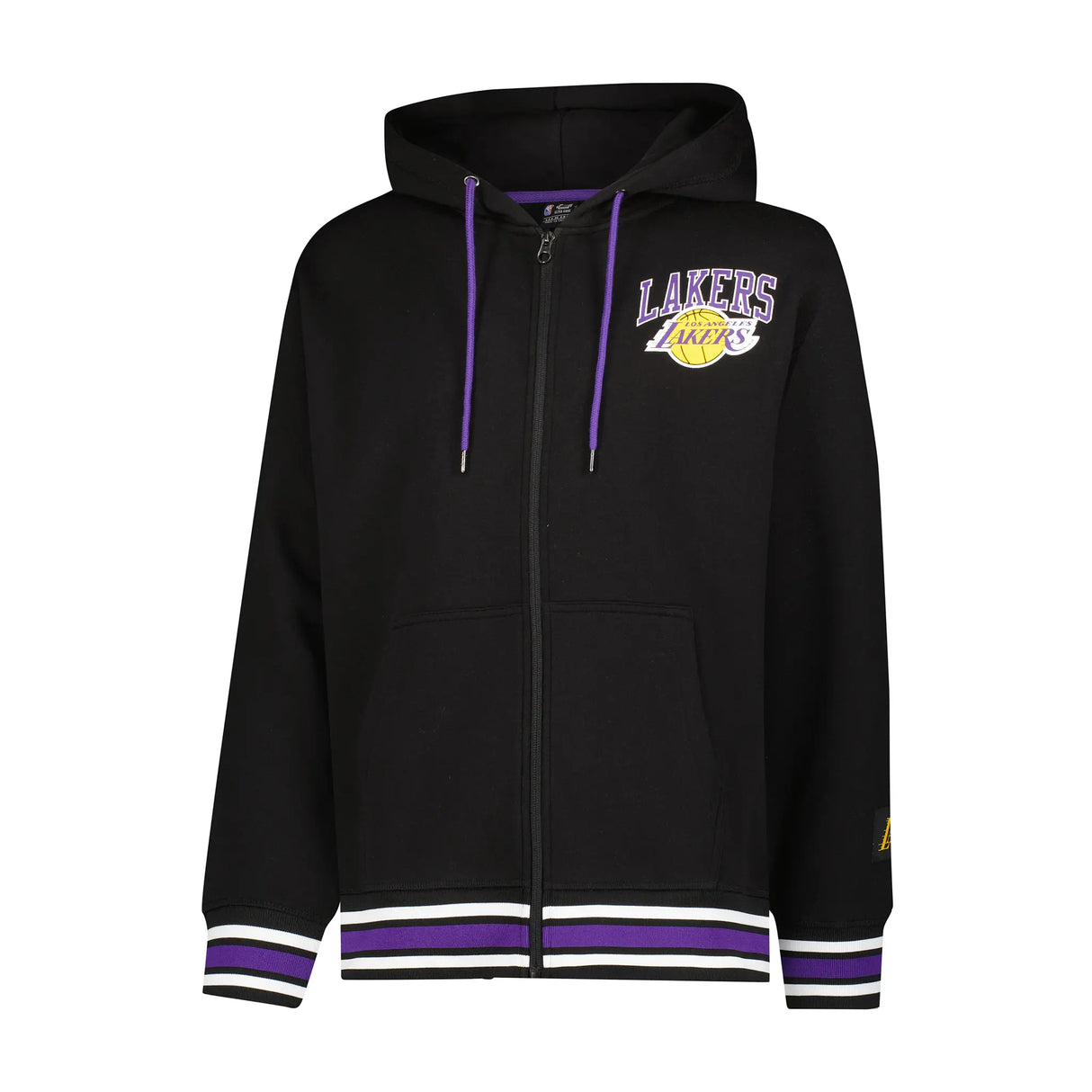 Ultra Game Men's NBA Official MVP Premium Quality Full Zip Hoodie Jacket | Los Angeles Lakers
