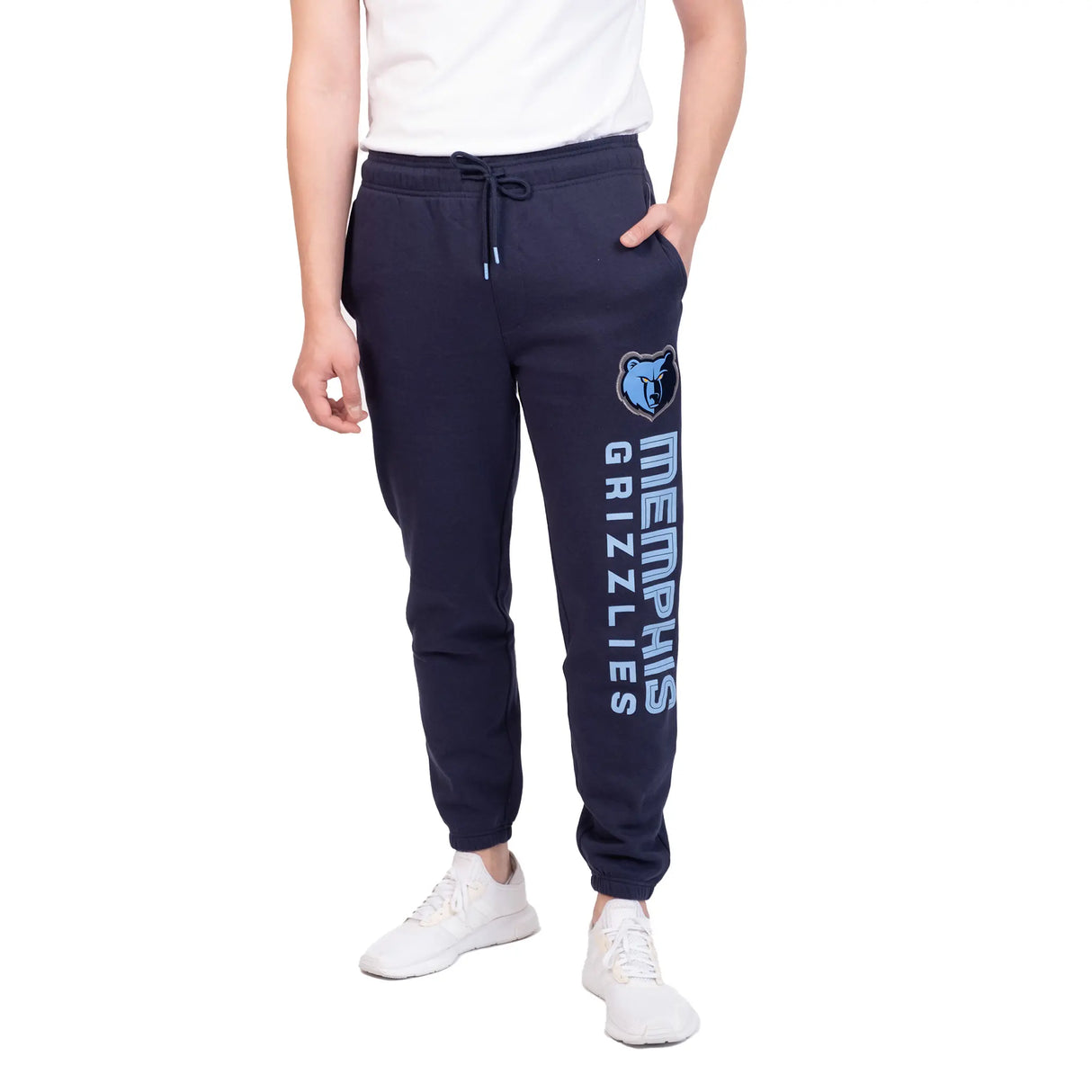 Ultra Game Men's NBA Official Super Soft Team Jogger Sweatpants | Memphis Grizzlies
