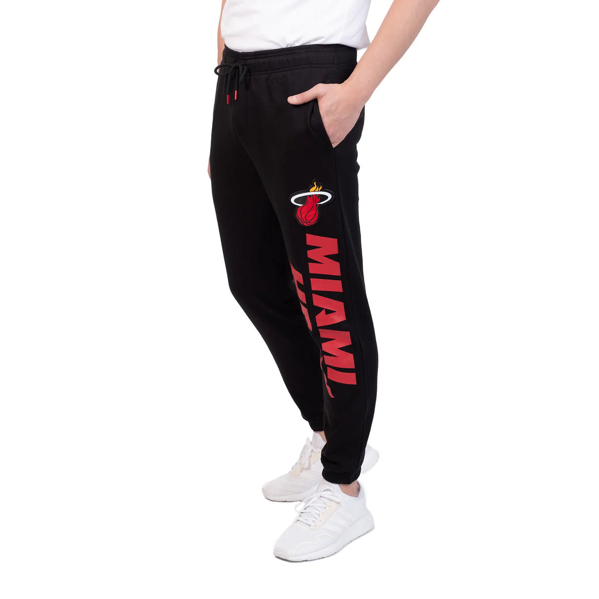 Ultra Game Men's NBA Official Super Soft Team Jogger Sweatpants | Miami Heat