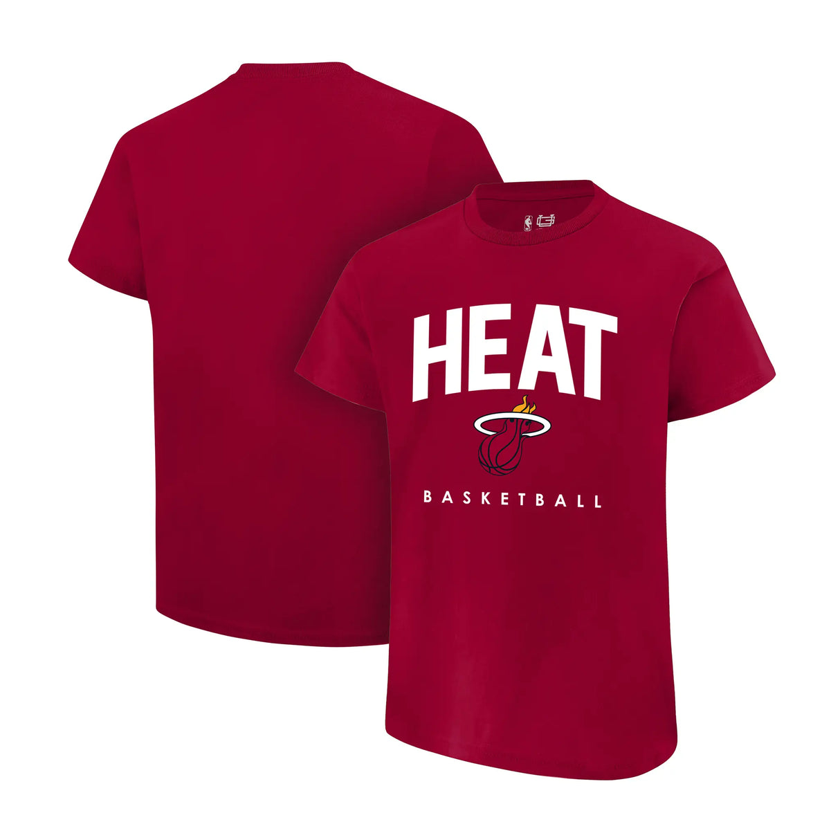Ultra Game Men's NBA Official Super Soft Teamster Short Sleeve T-Shirt | Miami Heat