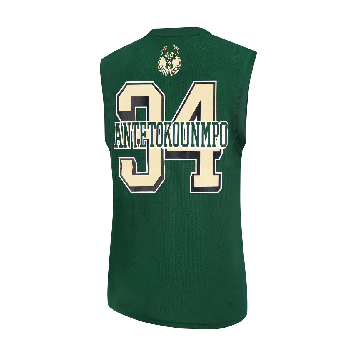 Ultra Game Men's NBA Official Sleeveless Players Mesh Tank Top Muscle T-Shirt | Milwaukee Bucks - Giannis Antetokounmpo