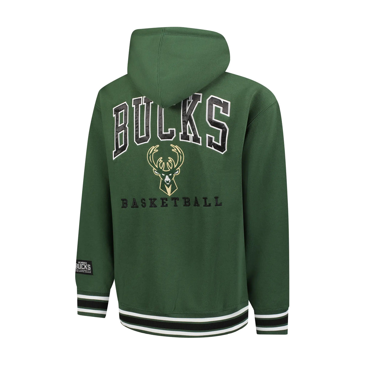 Ultra Game Men's NBA Official MVP Premium Quality Full Zip Hoodie Jacket | Milwaukee Bucks
