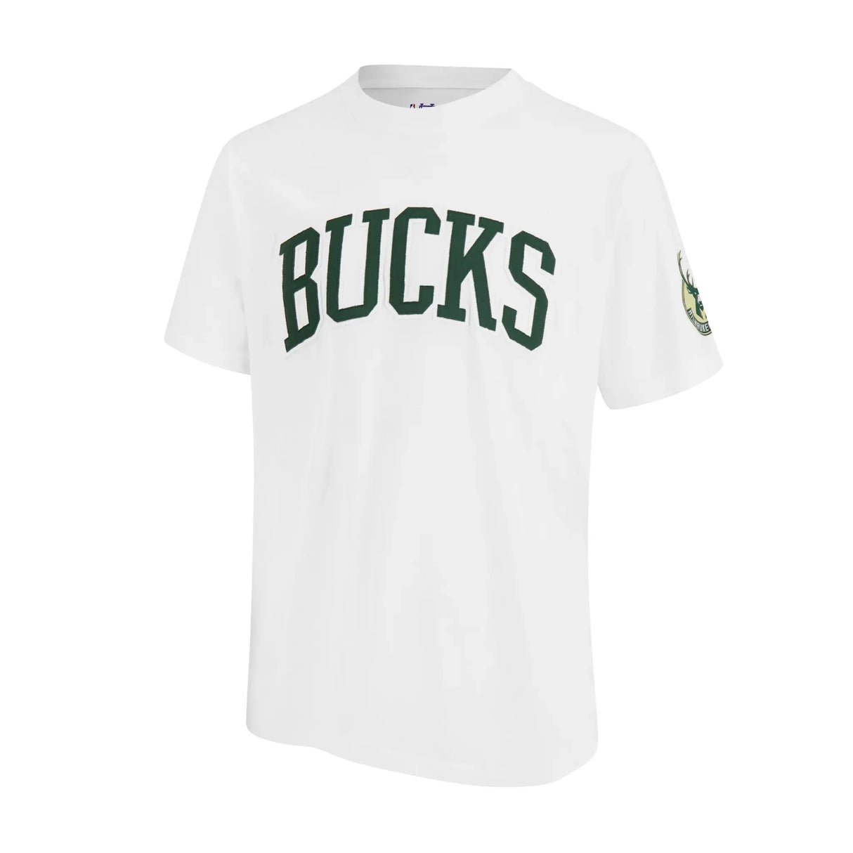 Ultra Game Men's NBA Official Embroidered Letters Super Soft T-Shirt | Milwaukee Bucks