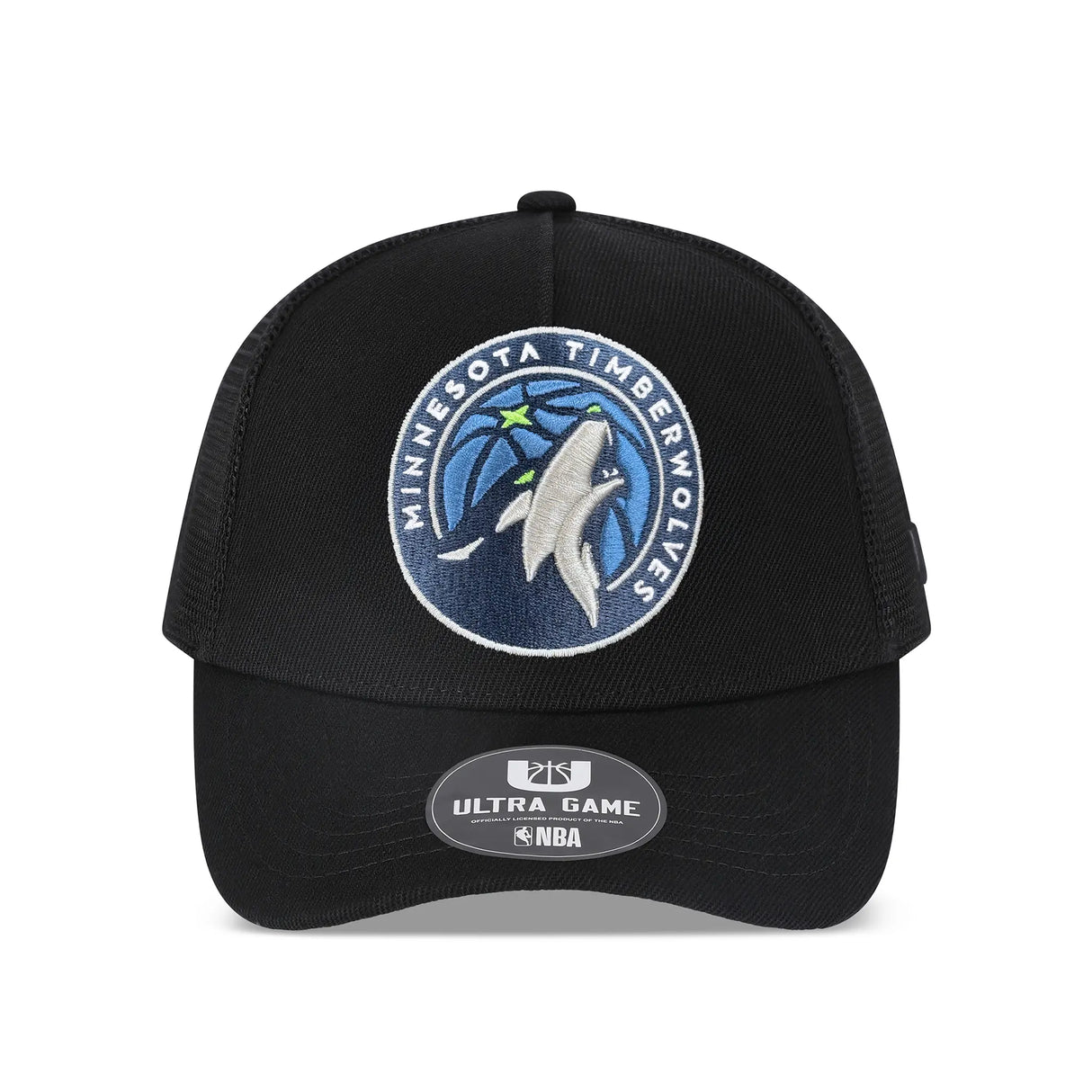 Ultra Game Men’s NBA Official Snap Back All Around The World Trucker Baseball Cap Hat | Minnesota Timberwolves