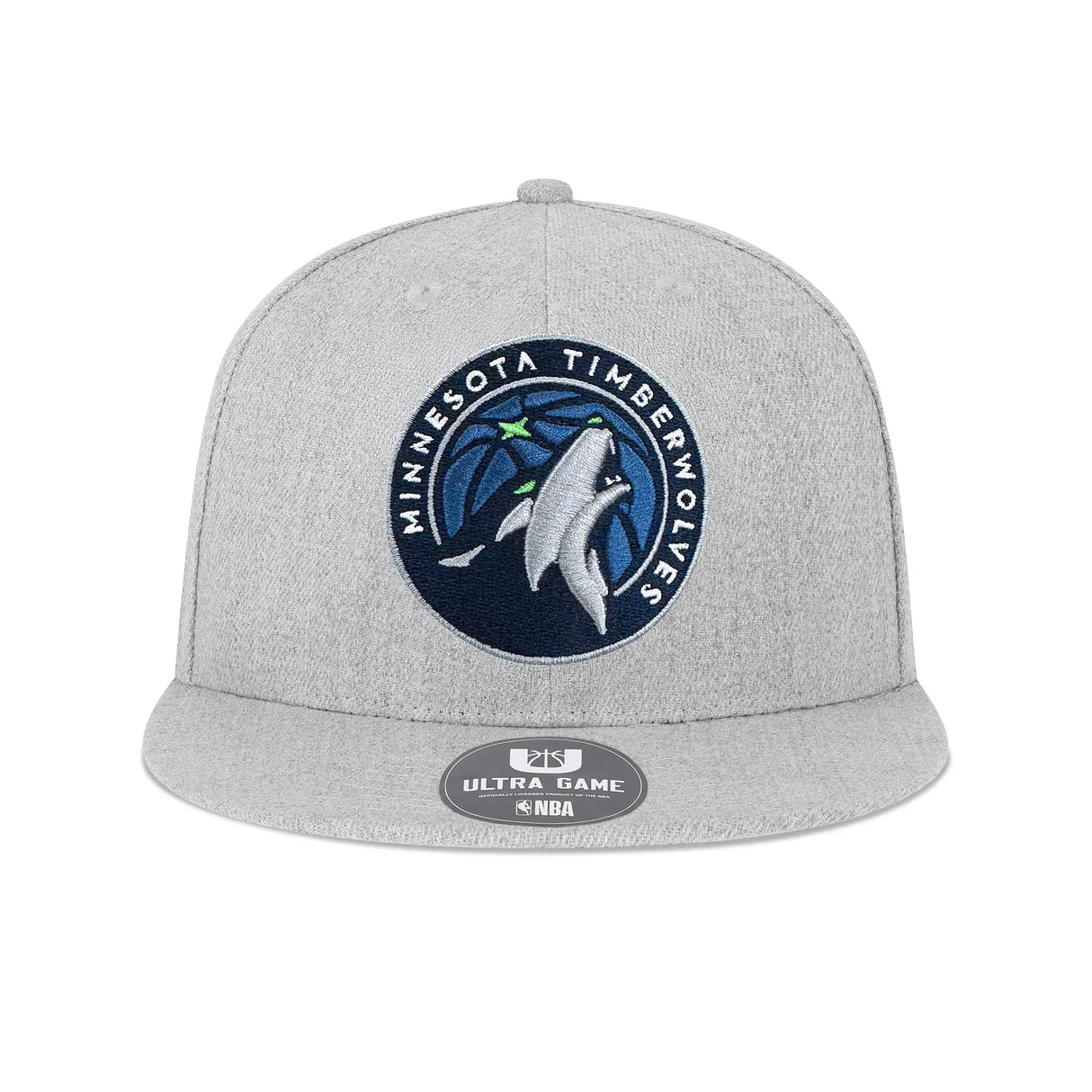 Ultra Game Men's NBA Official Twill Snap Back Ultimate Baseball Cap Hat | Minnesota Timberwolves
