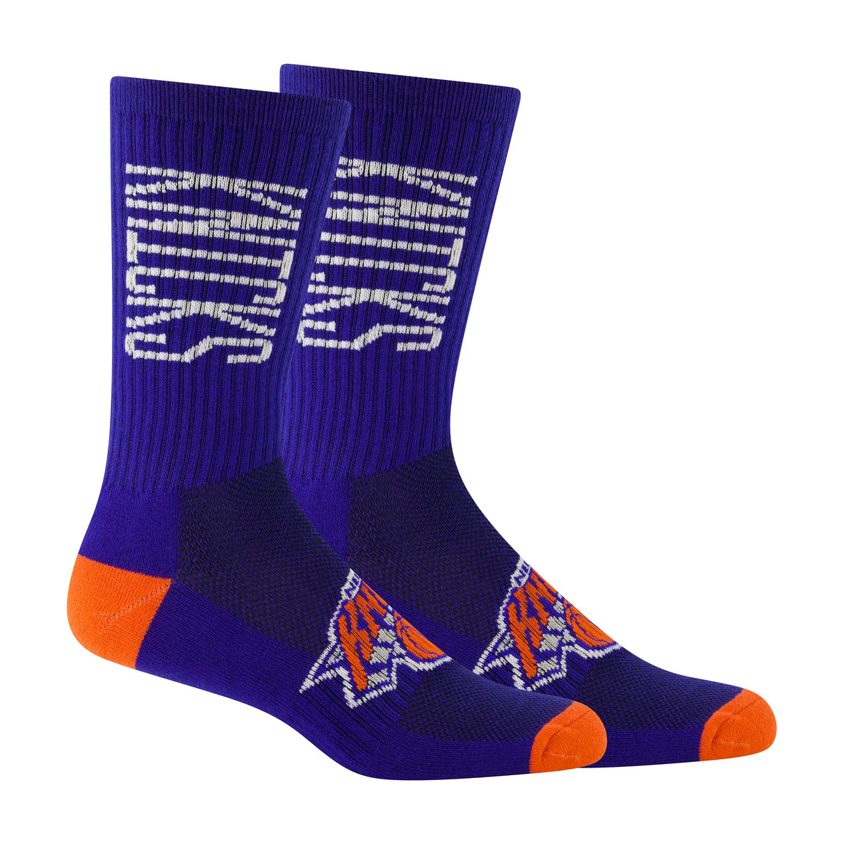Ultra Game Men's NBA Official Athletic Cushioned Vertical Attack Team Crew Socks - 3 Pack | New York Knicks