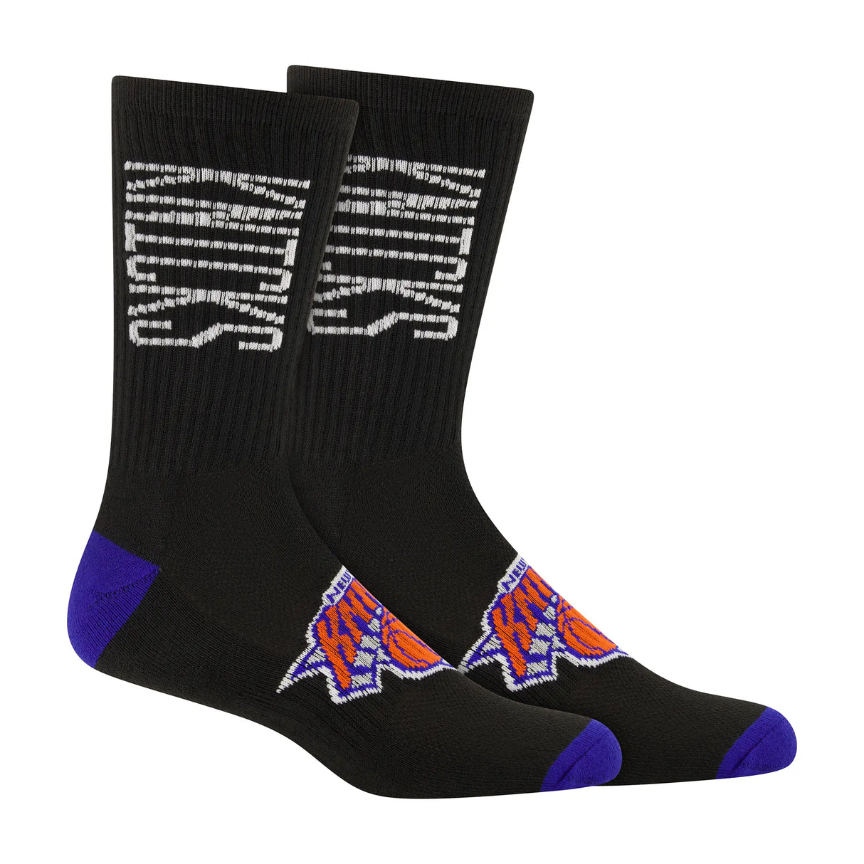 Ultra Game Men's NBA Official Athletic Cushioned Vertical Attack Team Crew Socks - 3 Pack | New York Knicks