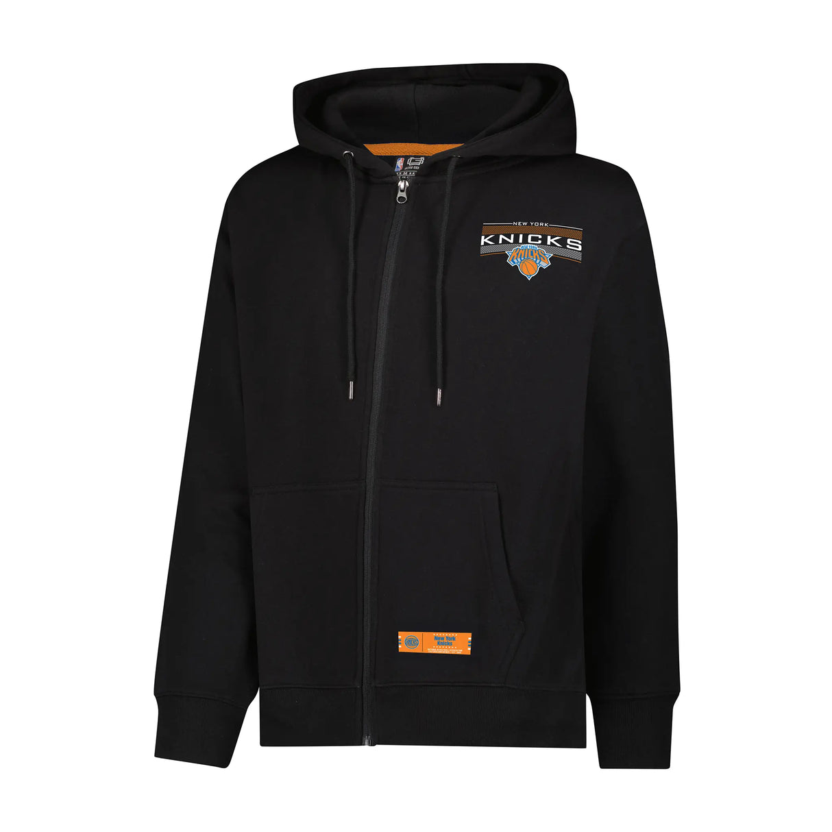 Ultra Game Men's NBA Official Super Soft Driver Full Zip Hoodie Jacket Sweatshirt | New York Knicks