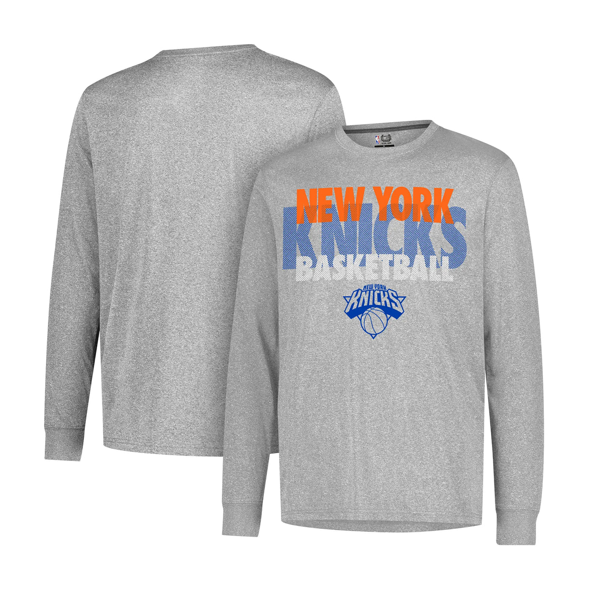 Ultra Game Men’s NBA Official Super Soft Supreme Long Sleeve T-Shirt | New York Knicks