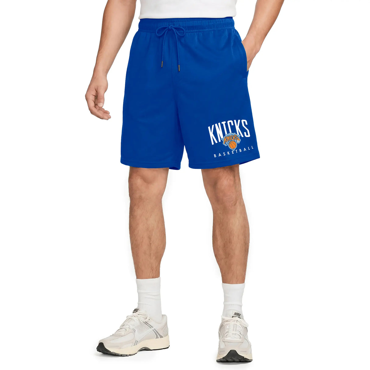 Ultra Game Men’s NBA Official Soft Air Mesh Teamster Basketball Shorts - Classic Fit | New York Knicks