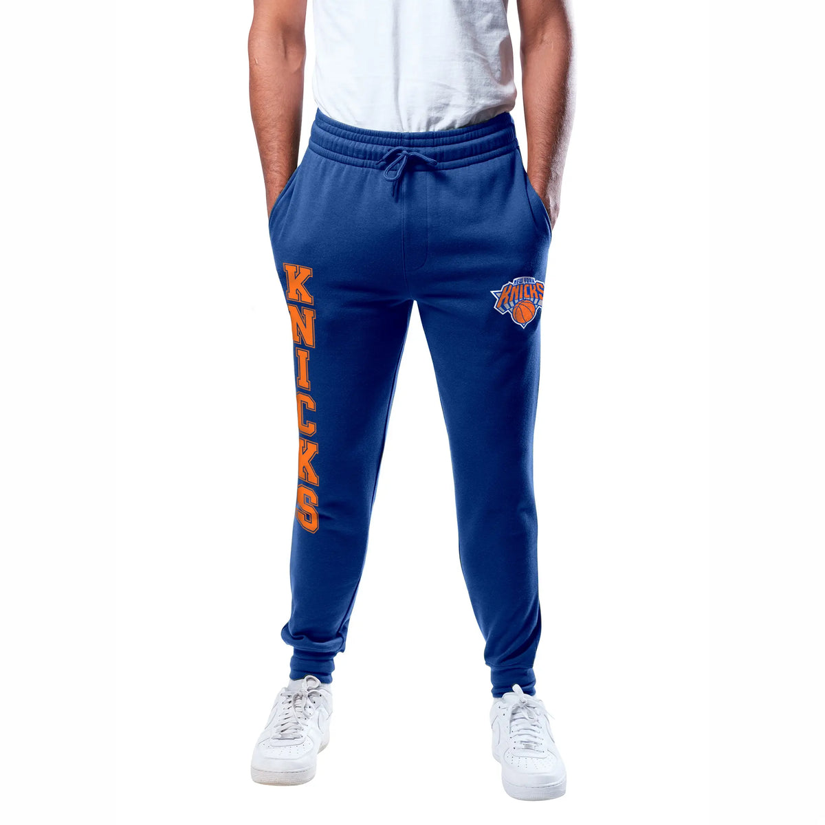 Ultra Game Men's NBA Official Super Soft Team Jogger Sweatpants | New York Knicks