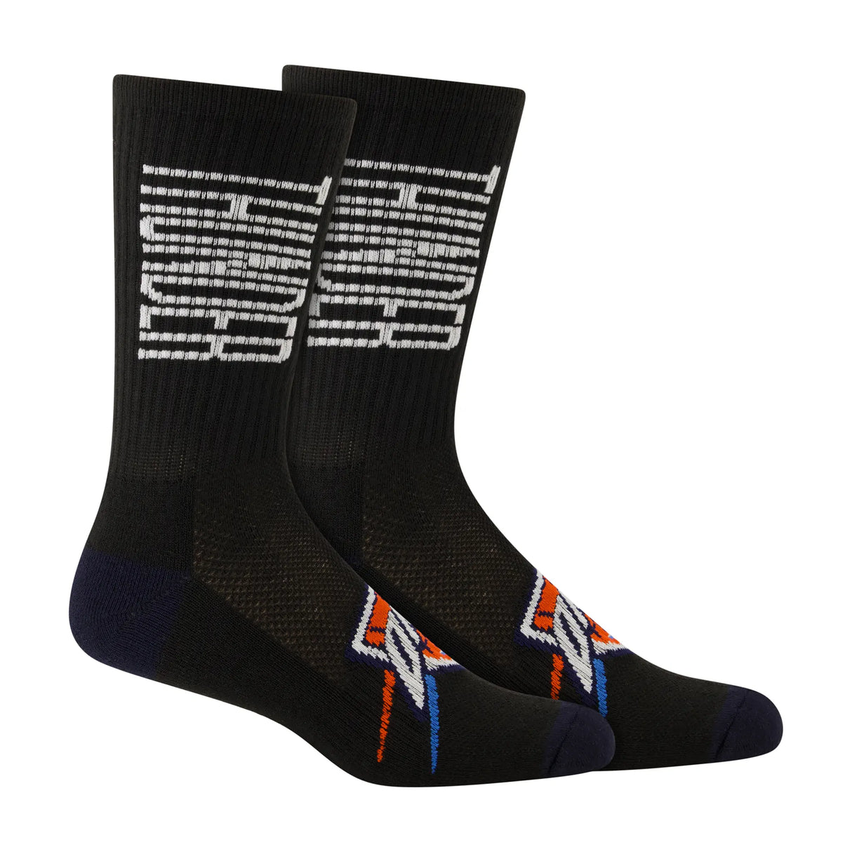 Ultra Game Men's NBA Official Athletic Cushioned Vertical Attack Team Crew Socks - 3 Pack | Oklahoma City Thunder