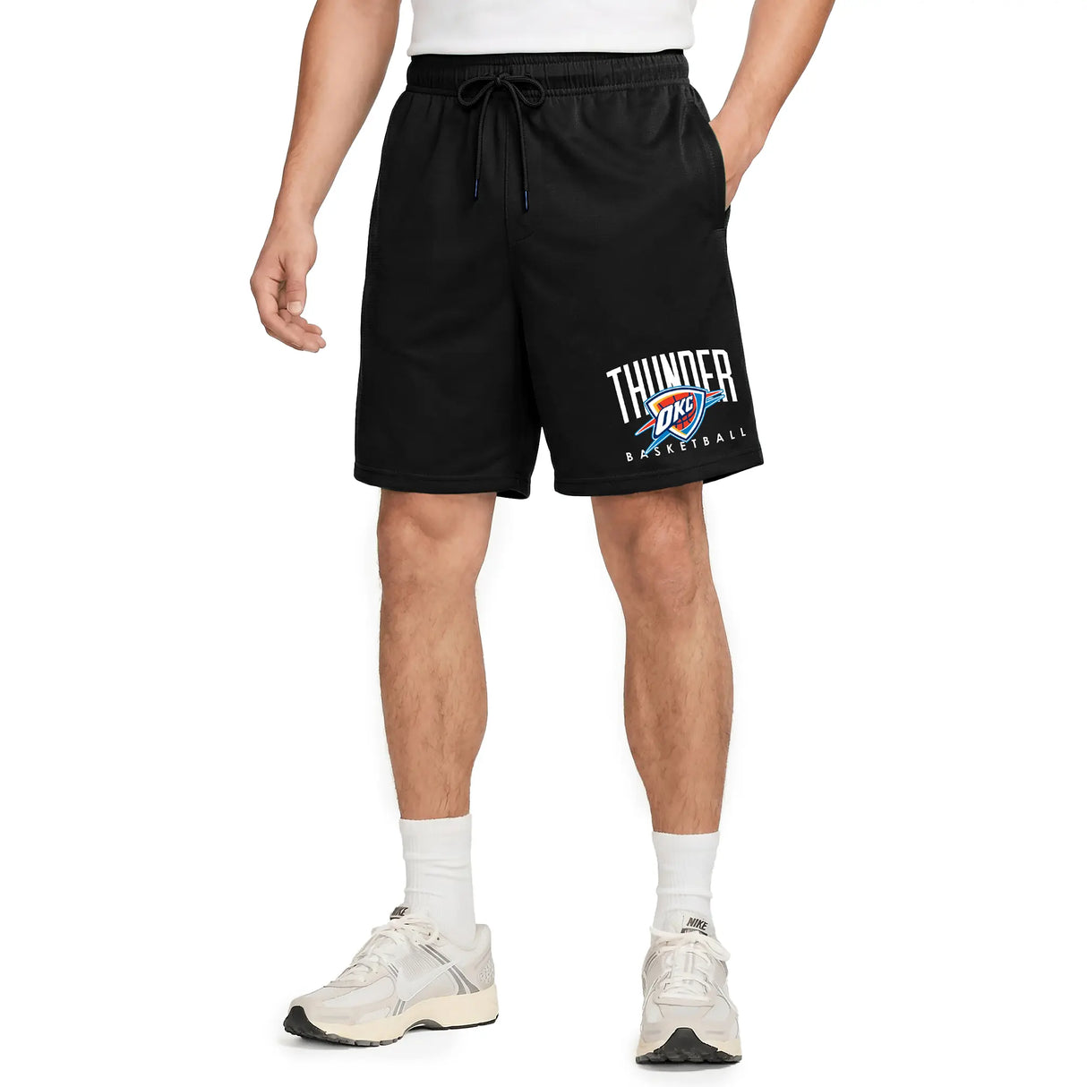 Ultra Game Men’s NBA Official Soft Air Mesh Teamster Basketball Shorts - Classic Fit | Oklahoma City Thunder