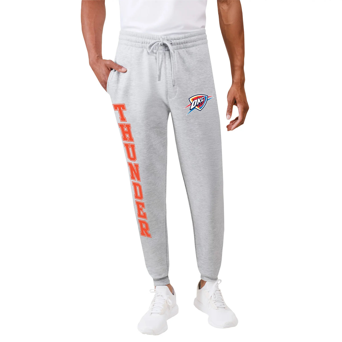 Ultra Game Men's NBA Official Super Soft Team Jogger Sweatpants | Oklahoma City Thunder