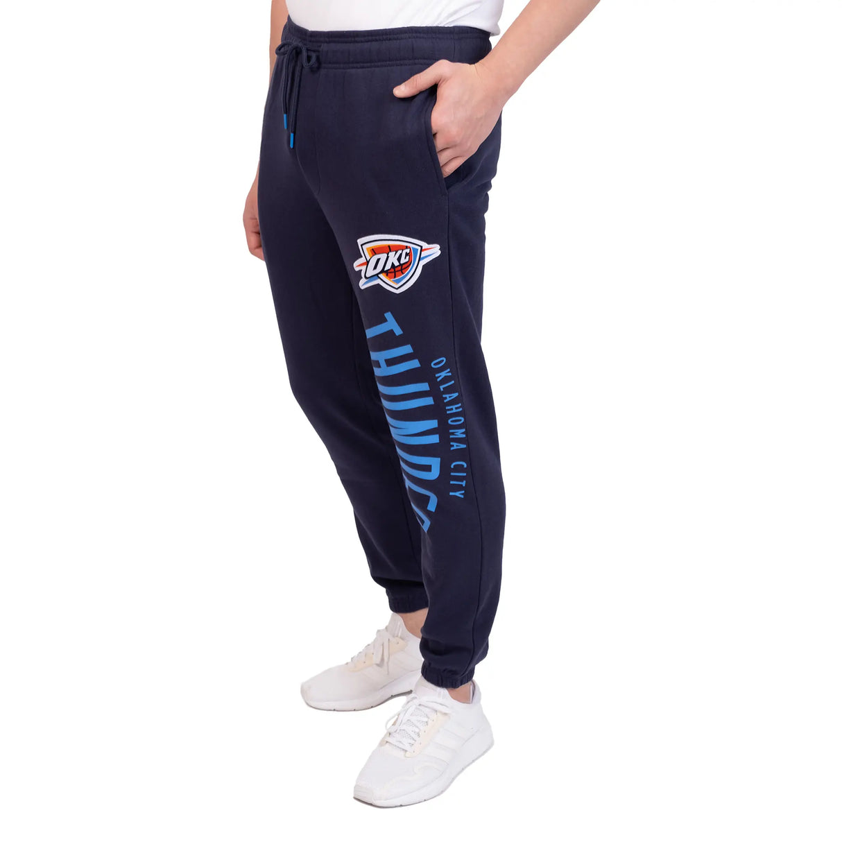 Ultra Game Men's NBA Official Super Soft Team Jogger Sweatpants | Oklahoma City Thunder