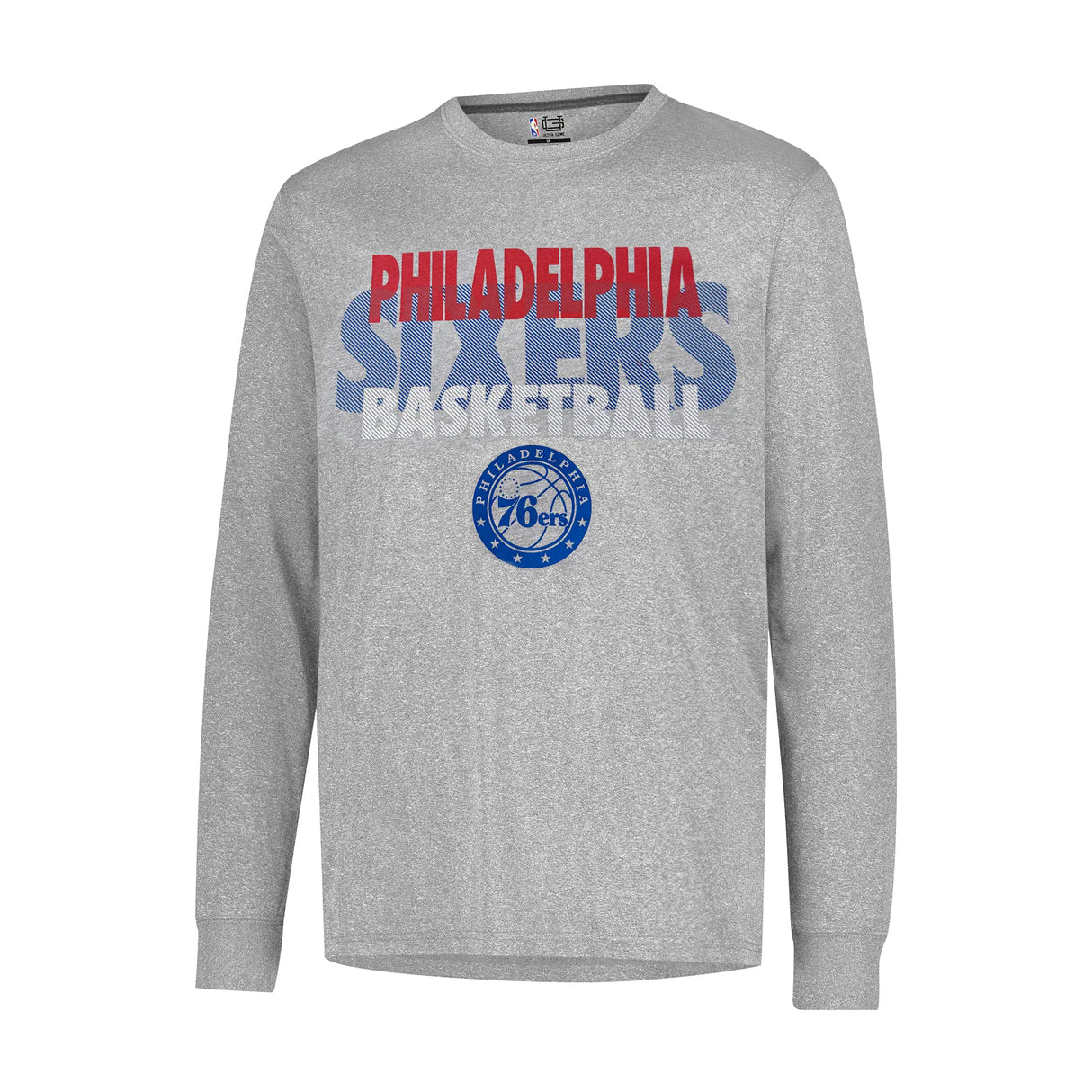 Ultra Game Men’s NBA Official Super Soft Supreme Long Sleeve T-Shirt | Philadelphia 76ers