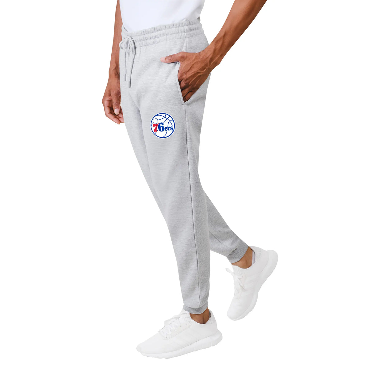 Ultra Game Men's NBA Official Super Soft Team Jogger Sweatpants | Philadelphia 76ers