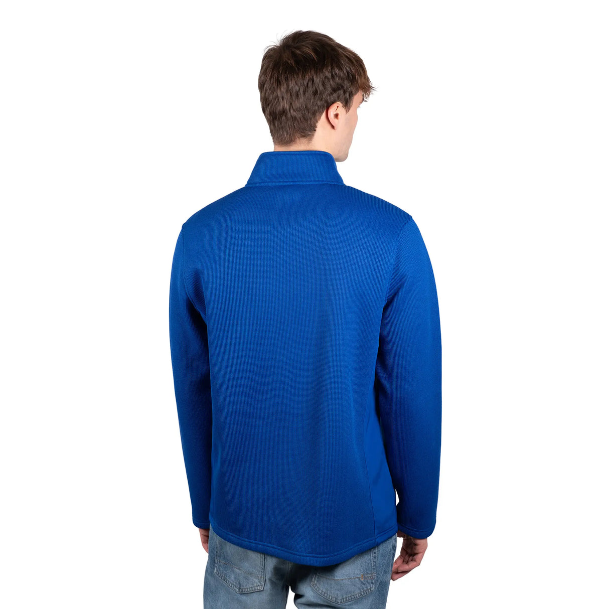 Ultra Game Men's NBA Official Super Soft Quarter Zip Sweatshirt with Zipper Pockets | Philadelphia 76ers