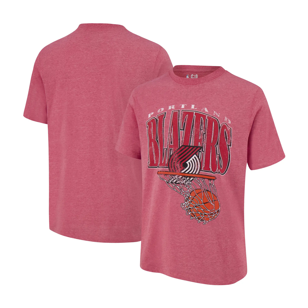 Ultra Game Men's NBA Official Hoops Short Sleeve T-Shirt | Portland Trail Blazers