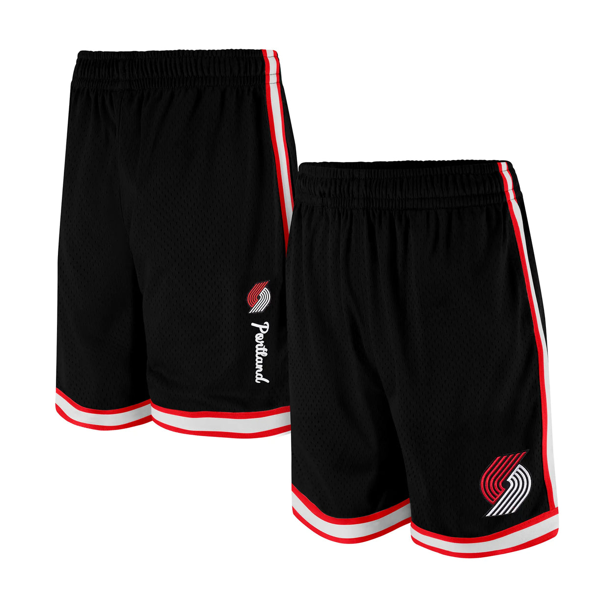 Ultra Game Men's NBA Official Supremely Soft Air Mesh Basketball Shorts - Classic Fit | Portland Trail Blazers